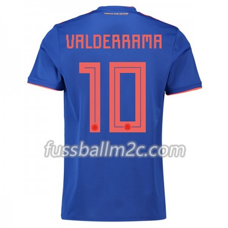 Fußballtrikots Kolumbien Valderrama 10 Auswärts Trikotsatz WM 2018